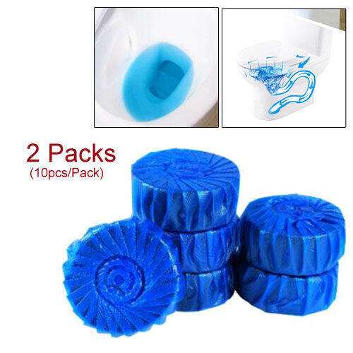 2 Packs Toilet Flush Blue Soap Odor Deodorizer Toilet Bowl Cleaner (10Pcs/Pack) Lazada PH