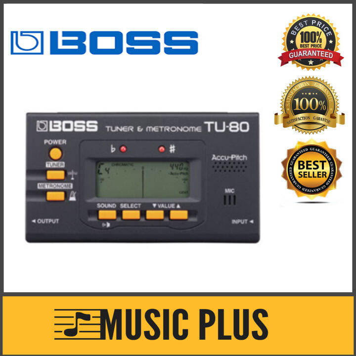 Boss TU80 Guitar Tuner & Metronome Black (TU80) Lazada