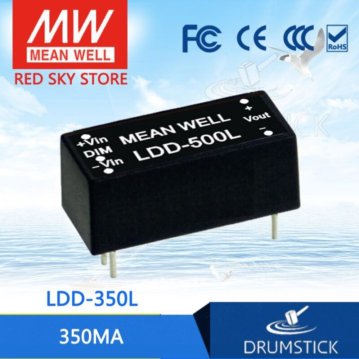 หมายถึง LDD-350L 2 ~ 32VDC 350mA Meanwell LDD-350 DC-DC ไดรเวอร์ LED Pin Tyle ไฟฟ้า