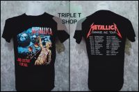 เสื้อยืดคอกลม สกรีนลาย METALLICA