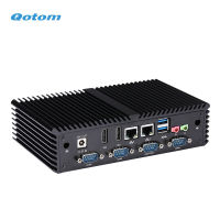 Qotom Core I3มินิคอมพิวเตอร์ตั้งโต๊ะ2กิกะบิต LAN 2 HD ประเภทพอร์ต Fanless วิ่ง247 POS Ternimal ขนาดกะทัดรัดมินิพีซี X86