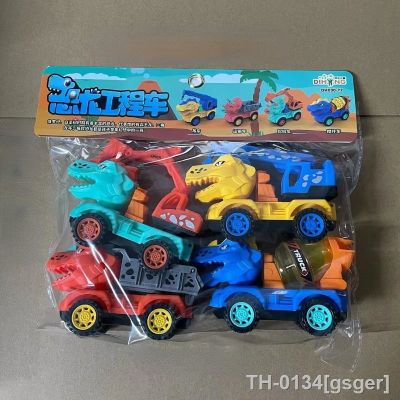 ✤☍✎ Crianças dinossauro inércia engenharia veículo escavadeira guindaste misturador caminhão basculante brinquedo menino menina eixo boomerang presente de aniversário