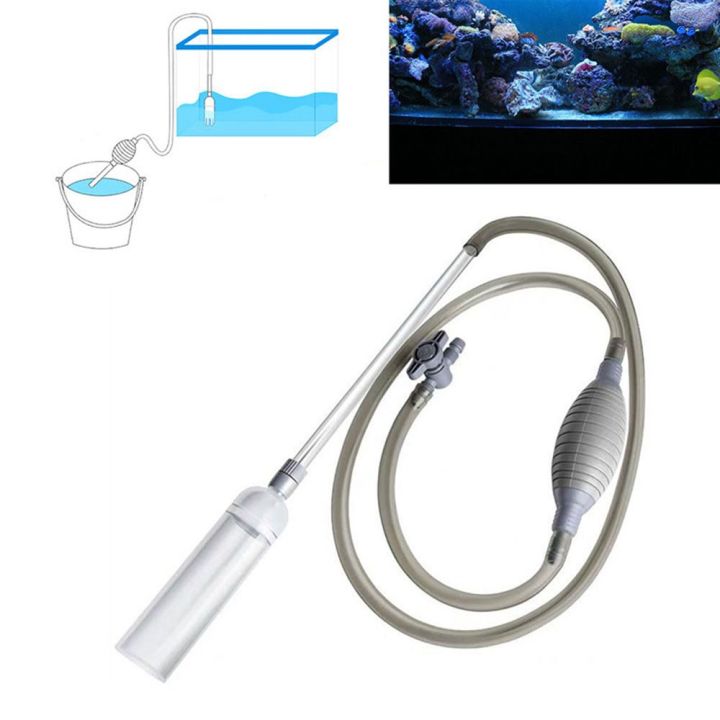 1.7m Aquarium Manual Gravel Cleaner Siphon Hose,Vacuum Water