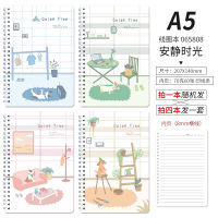 4pcs A5 Cartoon Coil Notebook Cute Girl Journal Notebook Kawaii Diary Sketchbook Office Accessories School Supplies Notebook