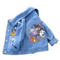 New Baby Boys Girls Denim Mickey Minnie Mouse Jacket Coat Children Kids 100% Cotton Printed Outerwear Clothes for 2 4 6 8 9y