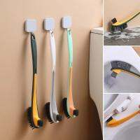 Bathroom Oilet Brush Double-sided Brush Long Handle Shower Fur Toilet Soft Scrubber Cleaner Bowl B6Z4