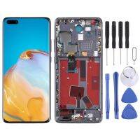 Repair Online หน้าจอจอ LCD แบบดั้งเดิมสำหรับ Huawei P40 Pro Digitizer ประกอบครบชุดพร้อมกรอบ (สีดำ)