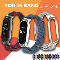 สายรัดข้อมือไนลอนสำหรับ Mi Band 4/3,สายรัดข้อมือไนลอนนิ่มสำหรับเปลี่ยนสายรัดข้อมือสำหรับนาฬิกา Mi Band5 / 6