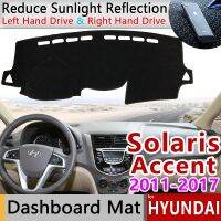 สำหรับ Hyundai Solaris Accent 2011 2012 2013 2014 2015 2016 2017 RB ป้องกันการเสื่อกันลื่นแผ่นคลุมแผงหน้าปัดรถยนต์อุปกรณ์เสริมที่แผงหน้าปัดม่านบังแดด