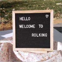 Felt Letter Board Changeable Message Board Decorative Quote Display Board with 340 Letters Easel and Drawstring Bag for Home