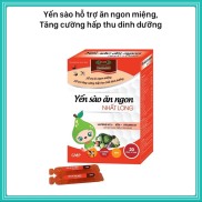 Yến sào ăn ngon Nhất Long Hộp 20 ống tăng cường hấp thu chất dinh dưỡng