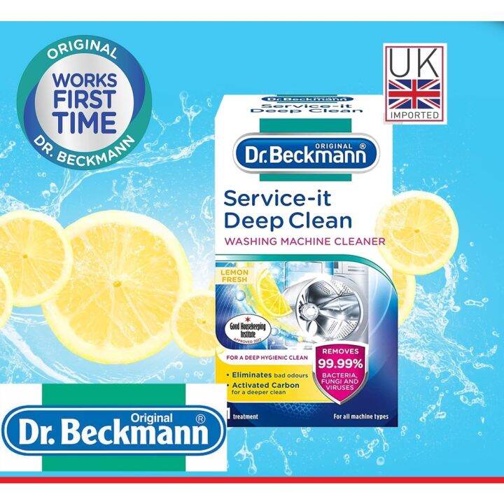 Hotzhuishita6 Dr. Beckmann Serviceit Deep Clean Washing Machine Cleaner Lemon Fresh 250g