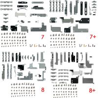 สำหรับ iPhone 7 7 + 8 8 Plus ทั้งชุดชุดตัวยึดภายในโลหะขนาดเล็ก + สกรูทั้งชุดตัวพร้อมอะไหล่สกรูด้านล่าง2x