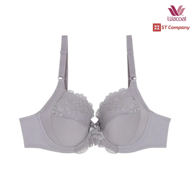 ∏ ชุดชั้นใน Wacoal Basic Bra สีเทาอ่อน (LI) รุ่น WB9893 รูปแบบ 4/5 Cup ...