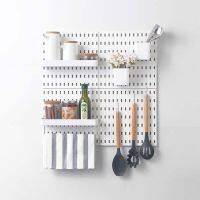 Pegboard Wall Panels Pegboard Wall Organizer Mounting Display Diy Pegboard Kit Tool Storage Panel Board Rack Bathroom Kitchen Picture Hangers Hooks