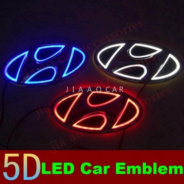 2023 New highquality upgrade 5D Car Front Logo LED Light Badge Lamp