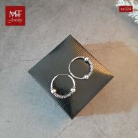 MT ต่างหูห่วงเงินแท้ ห่วง สไตล์บาหลี Solid 925 Sterling Silver Earrings (se324) MT Jewelry มณีธารา