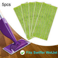 5แพ็คนำมาใช้ใหม่ล้างทำความสะอาดได้แผ่นซับสำหรับ Swiffer เปียกเจ็ทกวาดเครื่องดูดฝุ่นหุ่นยนต์แห้งและเปียกการใช้งานผ้าซับนำมาใช้ใหม่