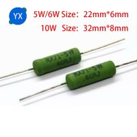 5PCS RX21 6W 10W Wire Wound Resistance 5 0.1R 0.5R 1R 4.7R 10R 18R 20R 22R 24R 27R 30R 33R 36R 47R 100R 220R 470R 1K 10K 12K 15K