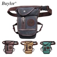 【LZ】 Buylor Drop Leg Bag Vintage Thigh Pack Fanny Military Motor Cycle Messenger Canvas/Nylon Cycle Shoulder Bag Riding Waist Pack