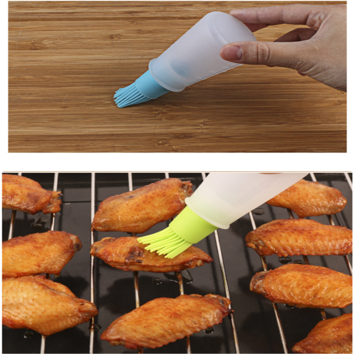 kitchen-gadgets-high-temperature-oil-brush-food-grade-silicone-baking-cooking-bbq-tools-barbecue-oil-bottle-brush-with-scale