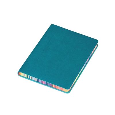 77JC Leather Business Notebook Rainbow Edge for Journalists Teachers Business Staff