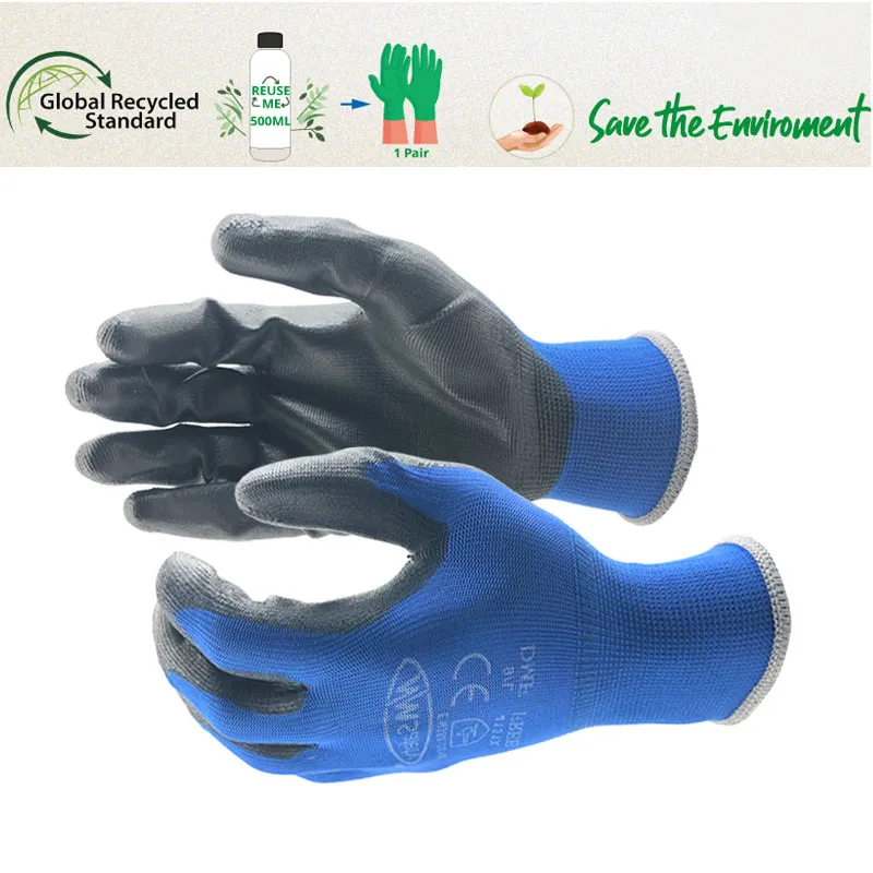 Hot Sales 6/12 Pairs Work Gloves NMSafety Grip Rubber Nitrile