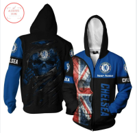 XZX180305   Chelsea f.c All Over Printed 3D Hoodie 12