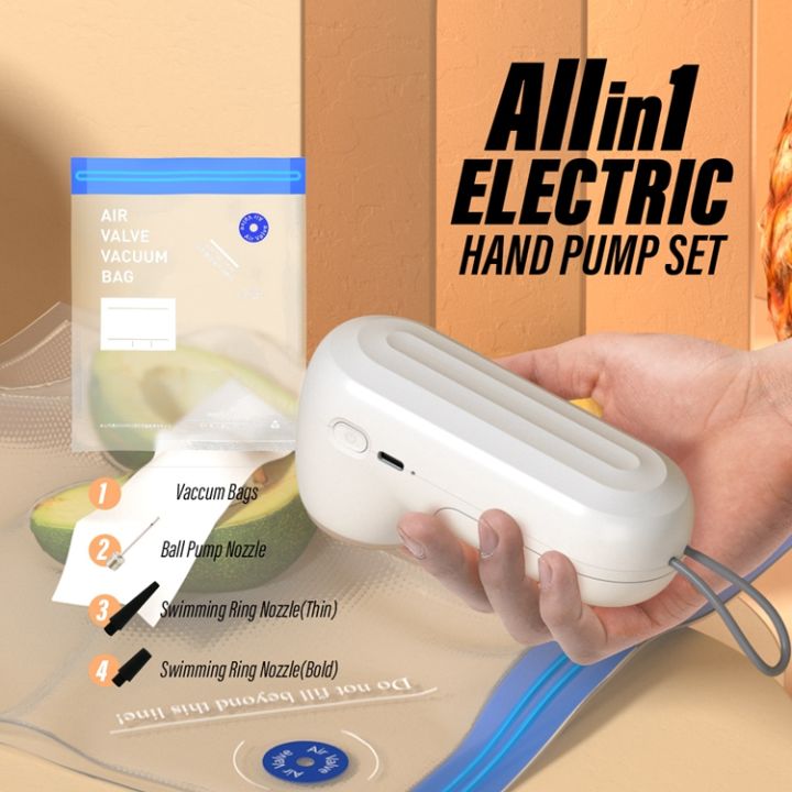 Mini Handheld Vacuum Sealer Compressed Bag Electric Air Pump USB