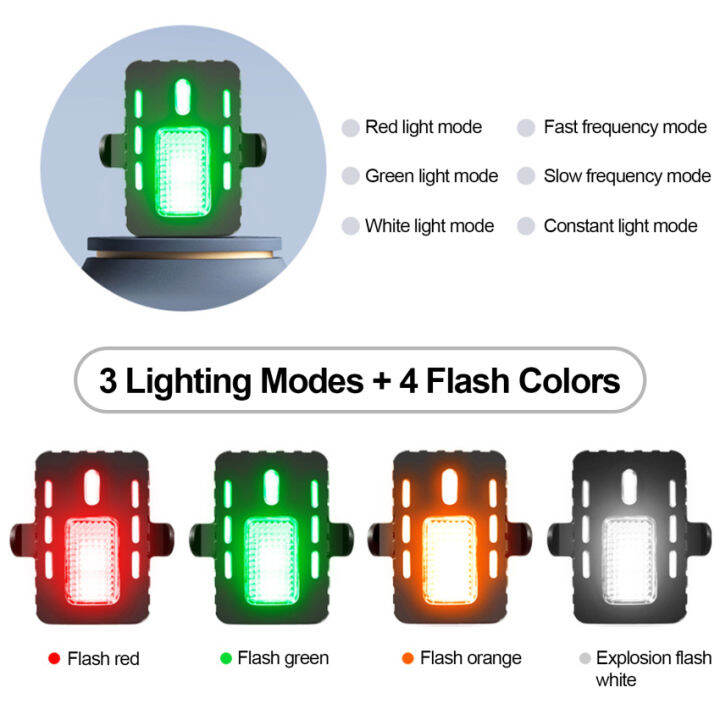 Charging strobe light for Drones motorcycle modified One