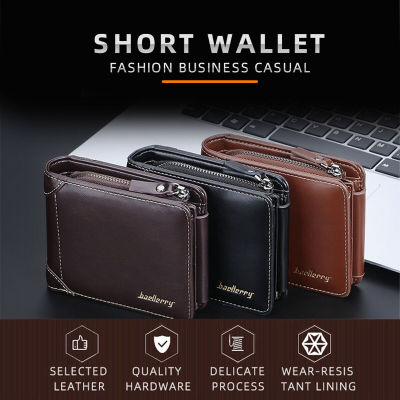 Coin Pouch Coin Pouch Card Holder Short Wallet PU Leather Wallet Black Wallet Fashion Walle