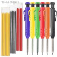 ✶℡№ Solid Carpenter Mechanical Pencil With Sharpener For Woodworking Construction Long Head Carpenter Pencil Stationery Supplies