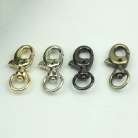 【CW】 1pcs Metal Big Clasps Gate Leather Leash Webbing Keychain Hooks