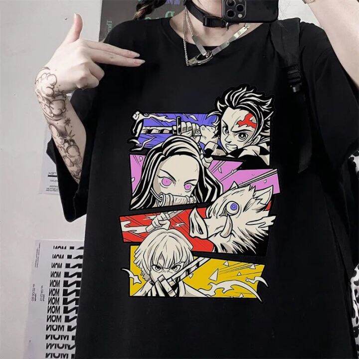 Demon Slayer Rengoku T Shirt Men Kimetsu No Yaiba Tshirt Anime Uzui ...