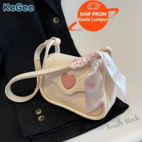 【Ready Stock】 ✷ C23 KeGee New Design Sling Bag Women Korean Style Cute Shoulder Bag Soft Leather Crossbody Bag Underarm Bag
