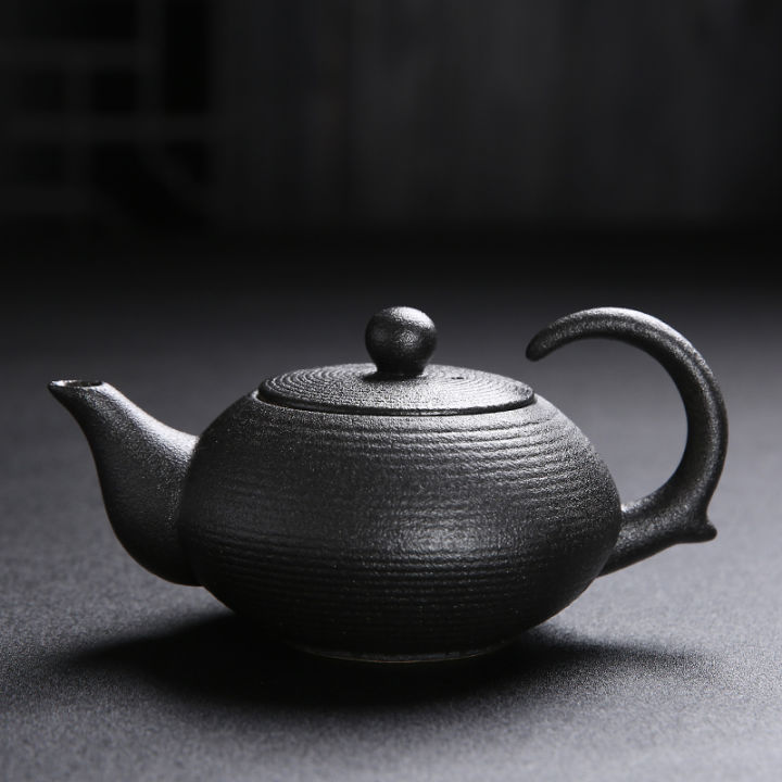 ceramic-tea-pot-samovar-black-thick-ceramic-tea-set-xi-shi-pot-simple-household-single-pot-handle-tea-handle-pot-teapot-h015