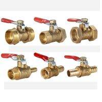 [HOT] Brass Small Ball Valve 1/8 quot; 1/4 39; 39; 3/8 39; 39; 1/2 39; 39; Female/Male Thread Brass Valve Connector Pagoda Joint Copper Pipe Fitting Coupler