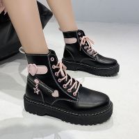 COD dsdgfhgfsdsss Pink love Martin boots womens shoes 8 holes 2021 new ins thick-soled JK leather Japanese short boots Lolita thick heel