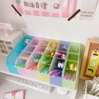 Desk Pen Holder Pencil Makeup Storage Box Desktop Organizer School Office Stationery