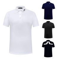 New golf mens sports polo shirt golf short-sleeved summer quick-drying ball uniform team uniform clothes moisture-absorbing tide top TaylorMade1 Titleist Honma PING1 UTAA Odyssey FootJoy☇☃✲