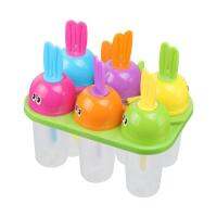 Popsicle Molds for Kids 6-Cavity Easy Release Icecream Mould Reusable Homemade Ice Box for DIY Homemade Ice Cream Freezing Yogurt Chocolates awesome