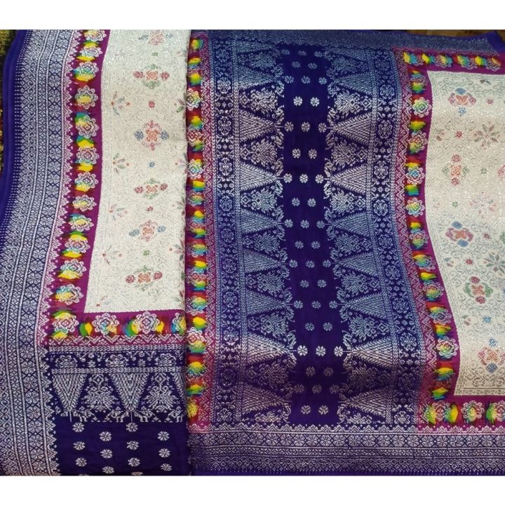 Songket Palembang Asli Tenun Tangan Songket Pancawarna Multicolor