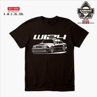 Short Sleeve Printed Mercedes Benz W124 Graphic Cotton T-shirt for Men New