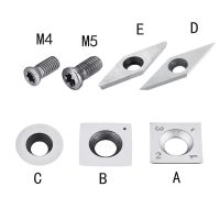 1Pc งานไม้คาร์ไบด์ใส่เครื่องตัดมิลลิ่ง M4 M5 สกรู Hollowers Finishers เครื่องกลึงไม้ Chuck Turning Tools Set