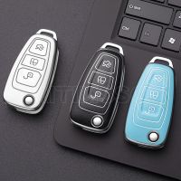 Soft TPU Car Key Case Cover For Ford Fiesta Ranger C-Max S-Max Focus 3 4 Galaxy Mondeo Transit Tourneo Custom MK3 MK4