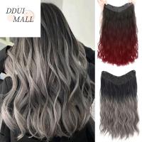 DDUI สังเคราะห์สังเคราะห์สังเคราะห์ ต่อผมหยักศกยาว Ombre Ombre Ombre ไฟเบอร์ทนความร้อน ที่คาดผม เย็นเย็น หยิกหยักศก วิกครึ่งผมรูปตัวยู ผู้หญิง/เด็กผู้หญิง