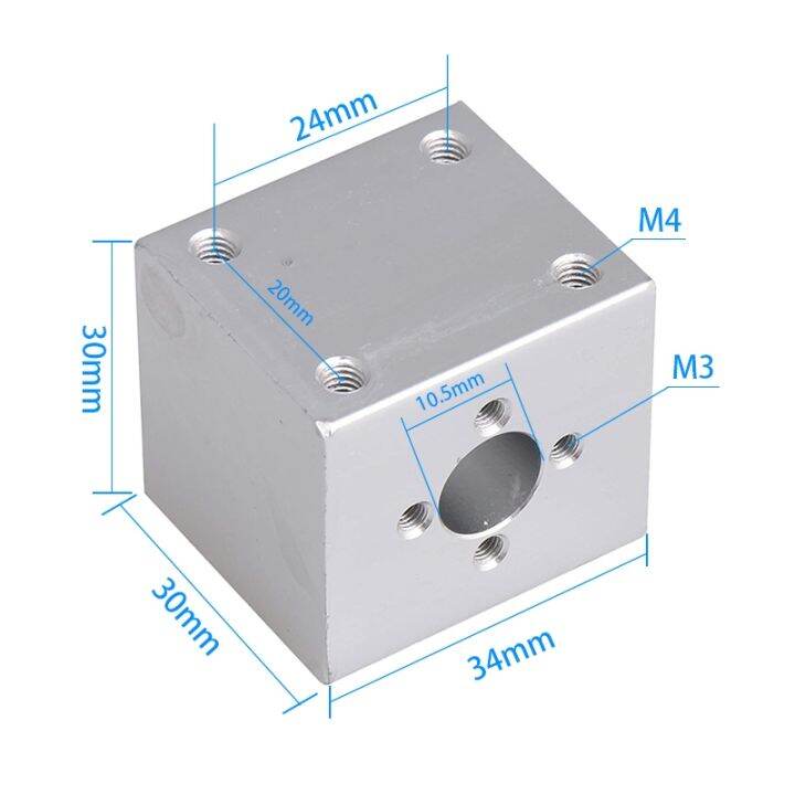 t8-lead-screw-nut-housing-bracket-converter-t8-anti-backlash-block-for-t8-trapezoidal-leadscrew-conversion-nut-seat-aluminum