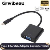 USB C Ke Betina Adaptor Kabel VGA Tipe C USB 3.1 Ke Adaptor VGA untuk MacBook Pro MacBook Air 2019 Chromebook Samsung Galaxy S9/S8