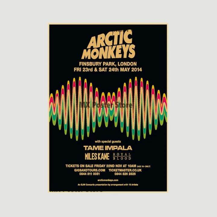 Arctic Monkeys Vintage Kraft Paper Poster Diy Wall Art For Home