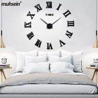 ZZOOI Musein 2022 New 3D Roman Mirror Wall Clock Home Decor Large Size Wall Sticker Clock Fashion Quartz Watches Accept Wholesale